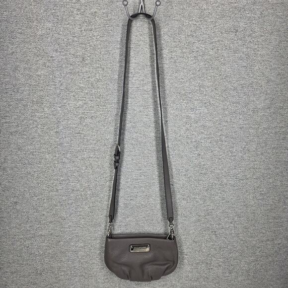 MARC JACOBS GRAY MINI CROSSBODY BAG WORKWEAR PEBBLED LEATHER MODEL: M0009470 - Picture 5 of 16